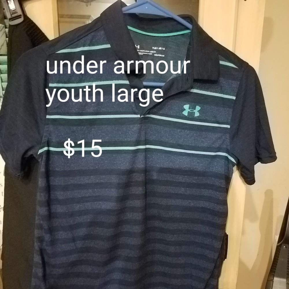 Boys under armour polo